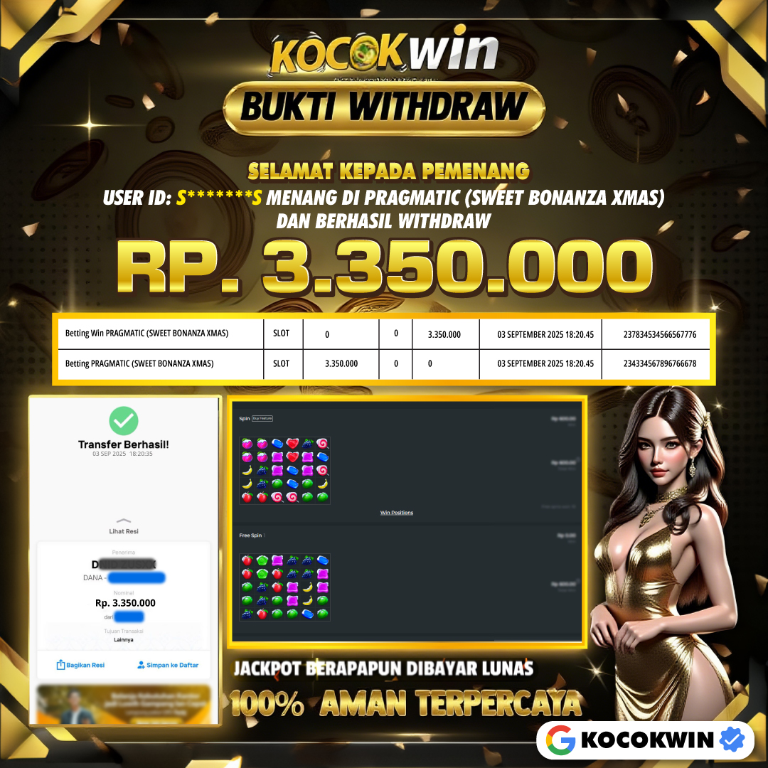 BUKTI WITHDRAW PRAGMATIC (SWEET BONANZA XMAS)- KOCOKWIN