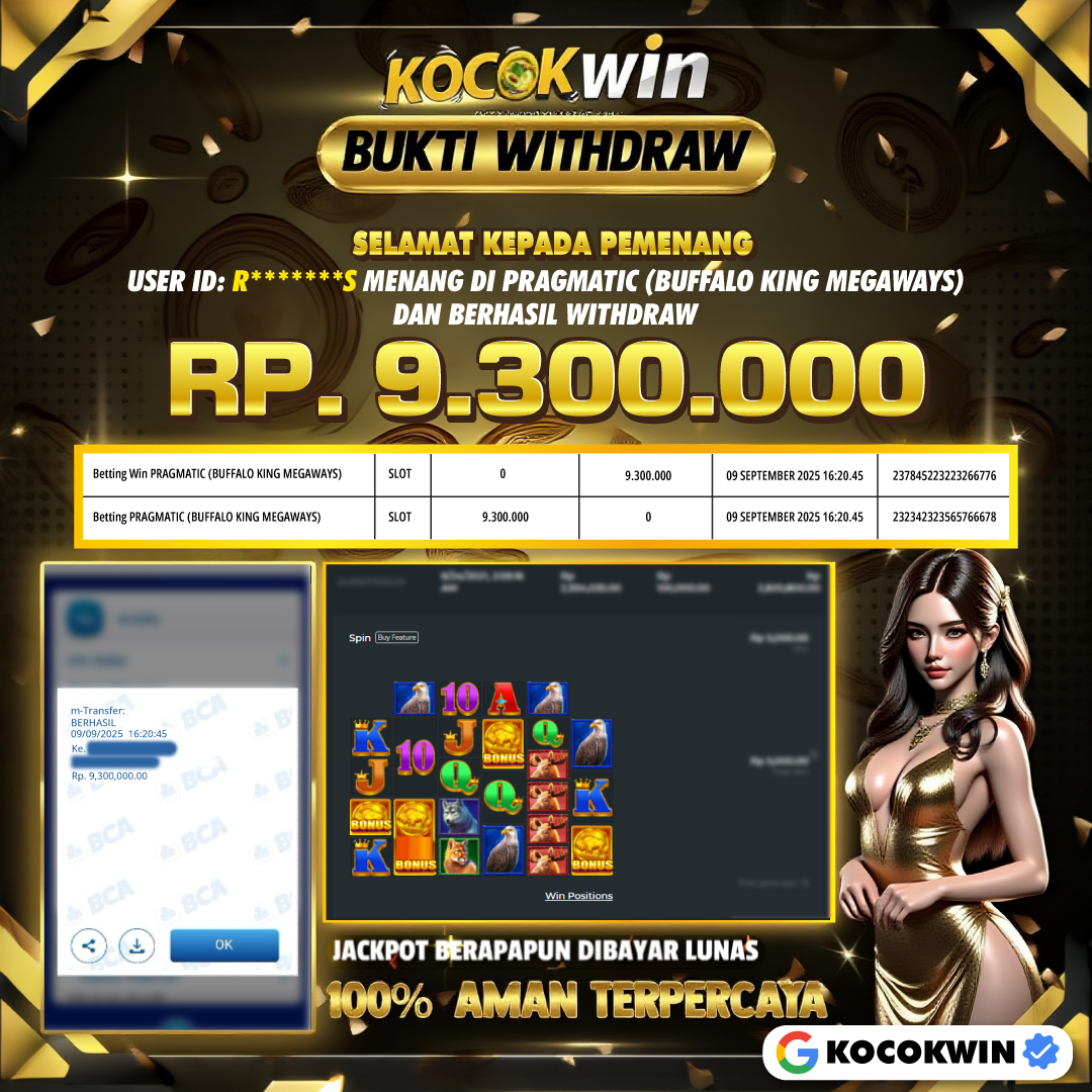 BUKTI WITHDRAW PRACMATIC (BUFFALO KING MEGAWAYS)- KOCOK WIN