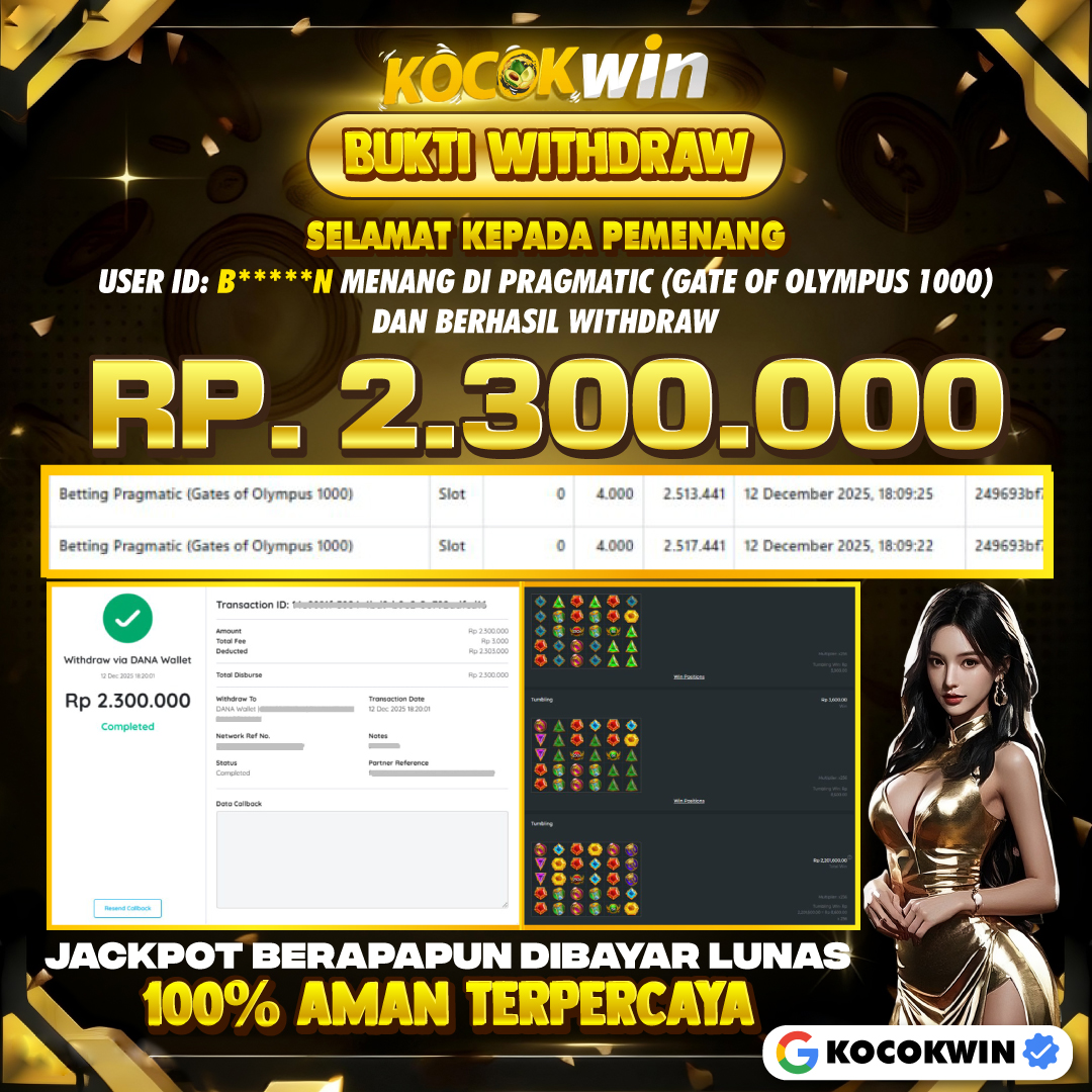 BUKTI WITHDRAW PRAGMATIC (GATE OF OLYMPUS 1000)- KOCOK WIN