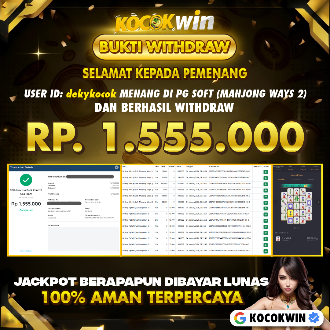 BUKTI WITHDRAW PG SOFT (MAHJONG WAYS)- KOCOK WIN