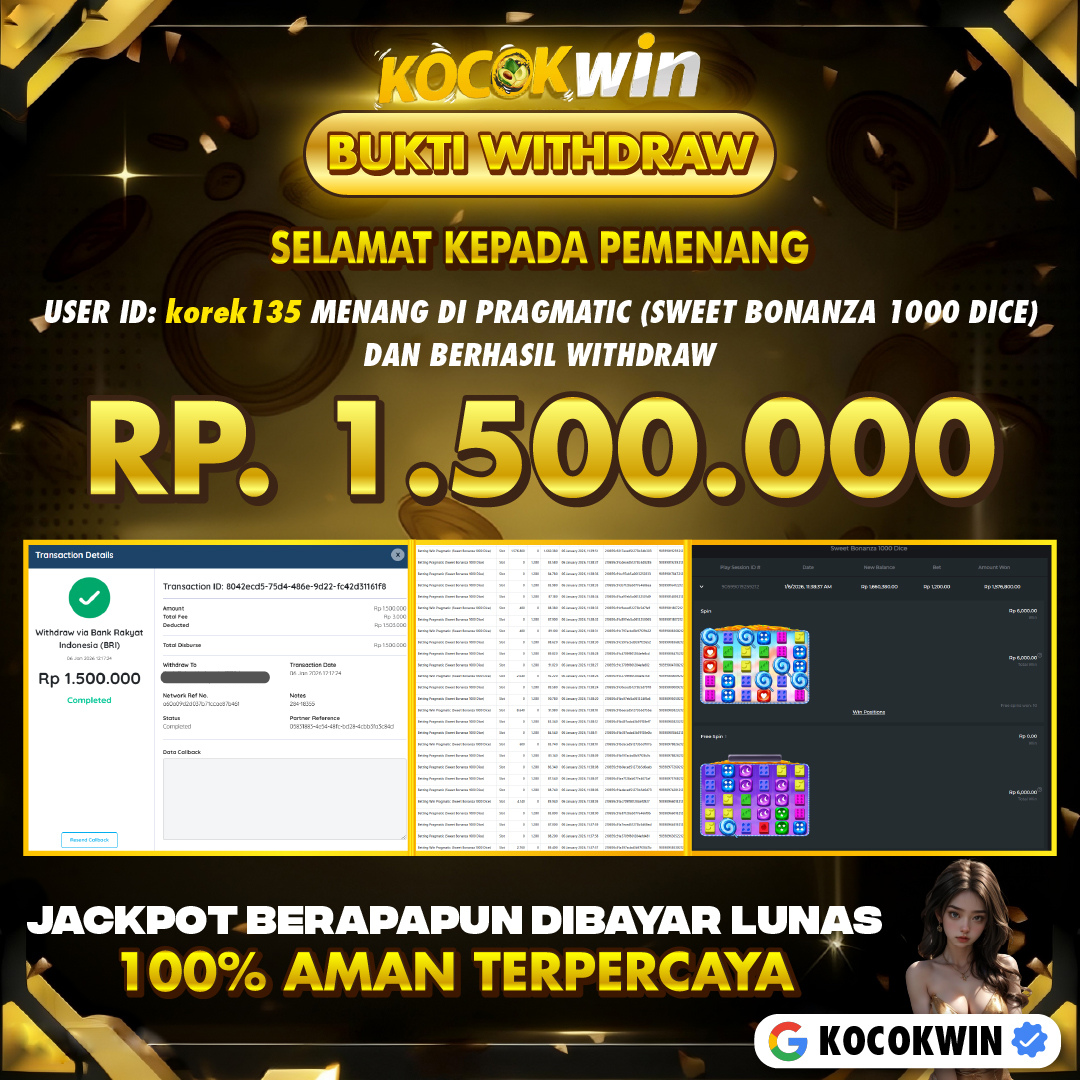 BUKTI WITHDRAW PRAGMATIC (SWEET BONANZA 1000 DICE)- KOCOK WIN