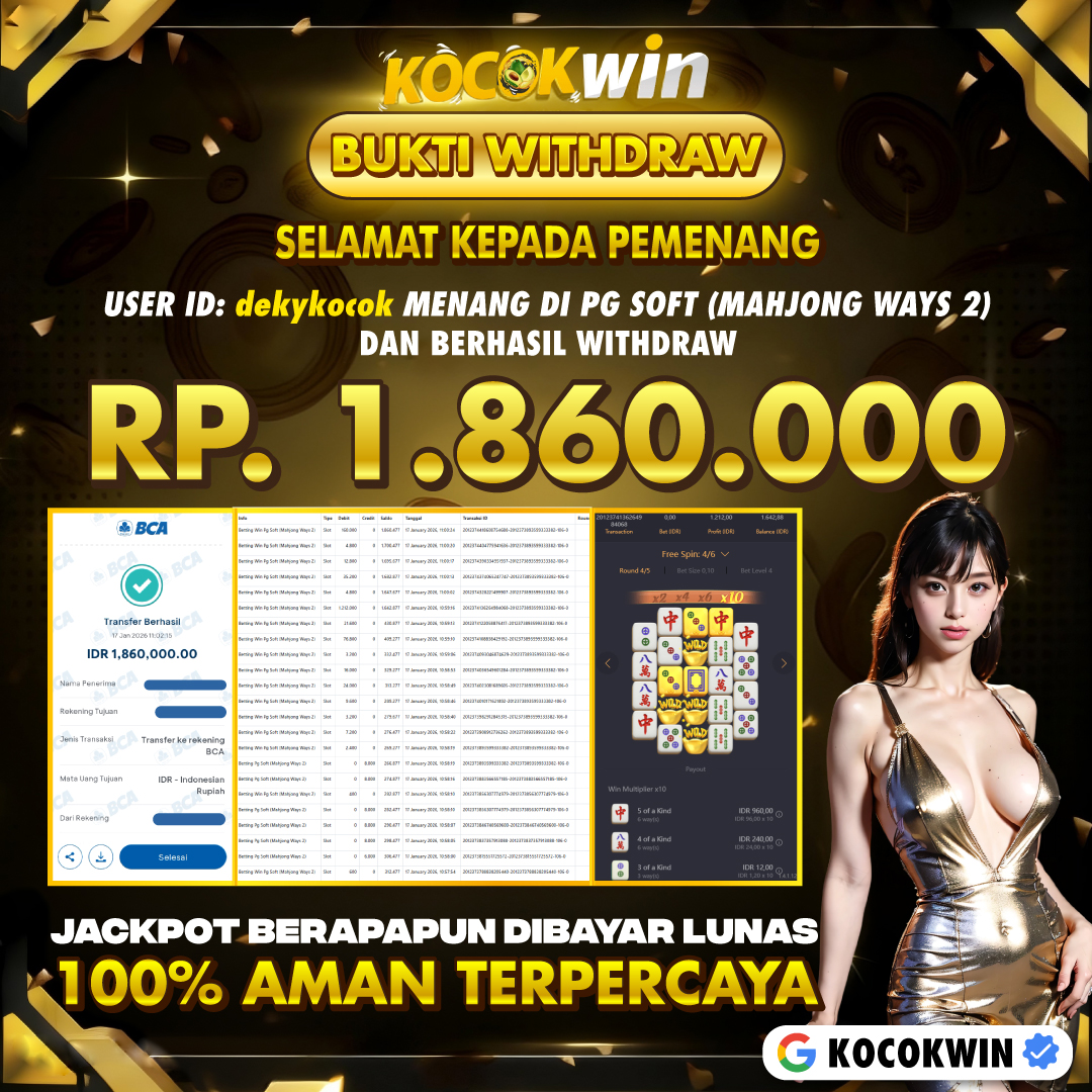 BUKTI WITHDRAW PG SOFT ( MAHJONG WAYS 2 ) - KOCOK WIN