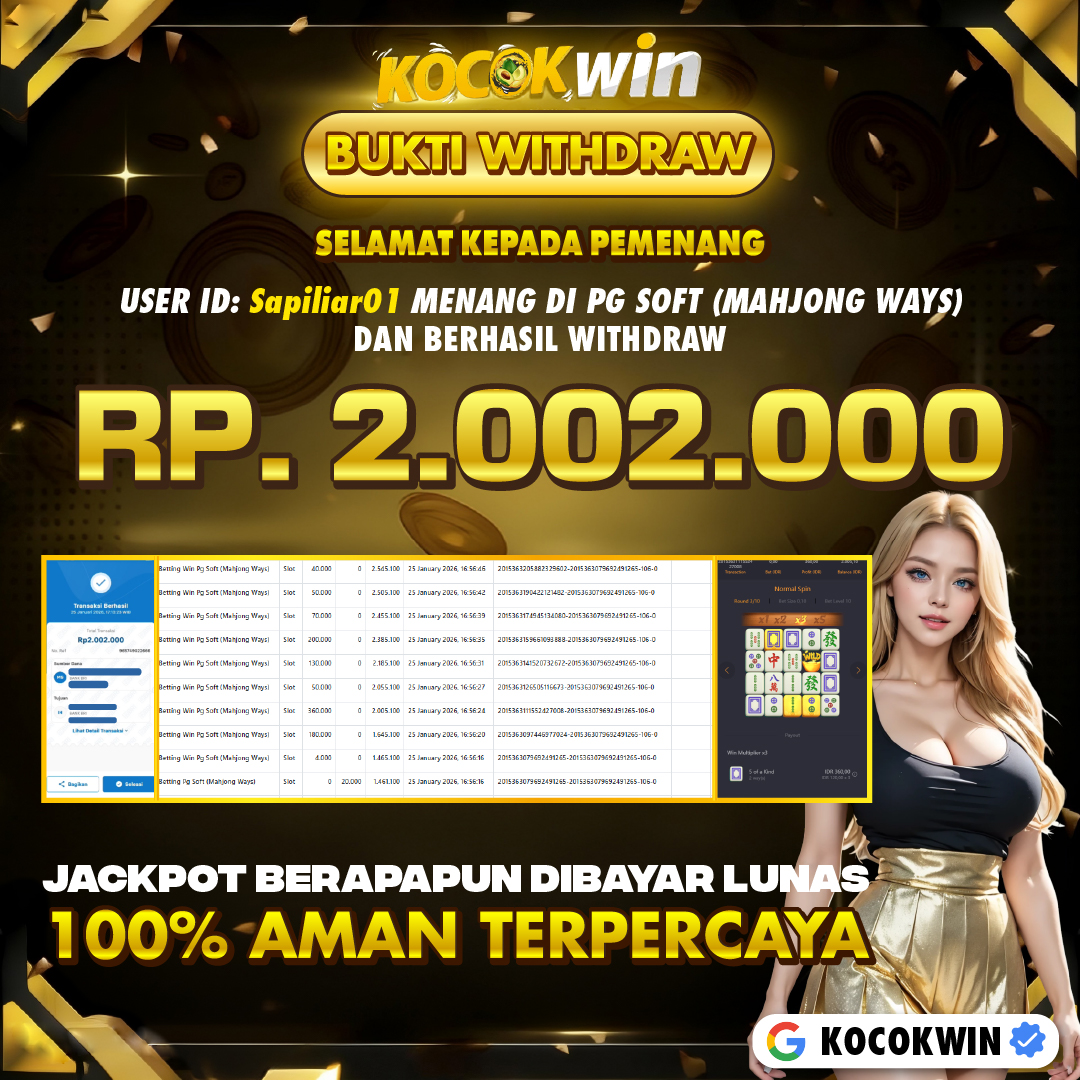 BUKTI WITHDRAW PG SOFT (MAHJONG WAYS) - KOCOK WIN