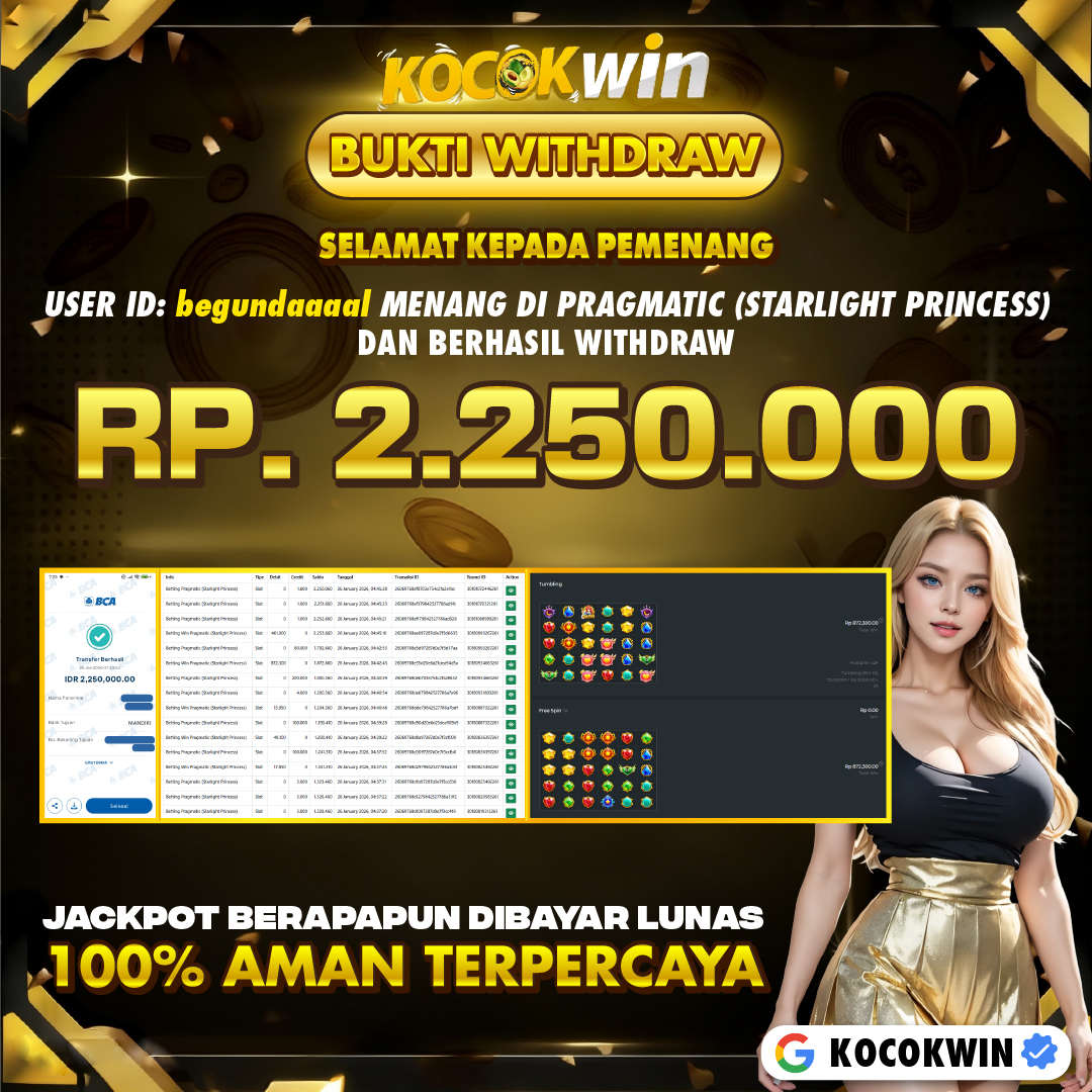 BUKTI WITHDRAW PRAGMATIC (STARLIGHT PRINCESS) - KOCOK WIN