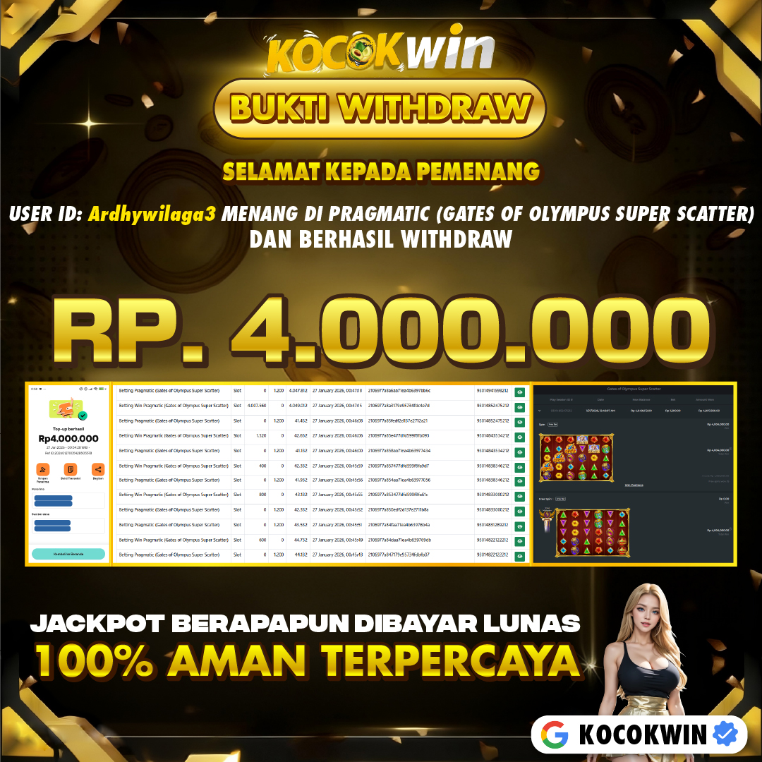BUKTI WITHDRAW PRAGMATIC (GATES OF OLYMPUS SUPER SCATTER) - KOCOK WIN