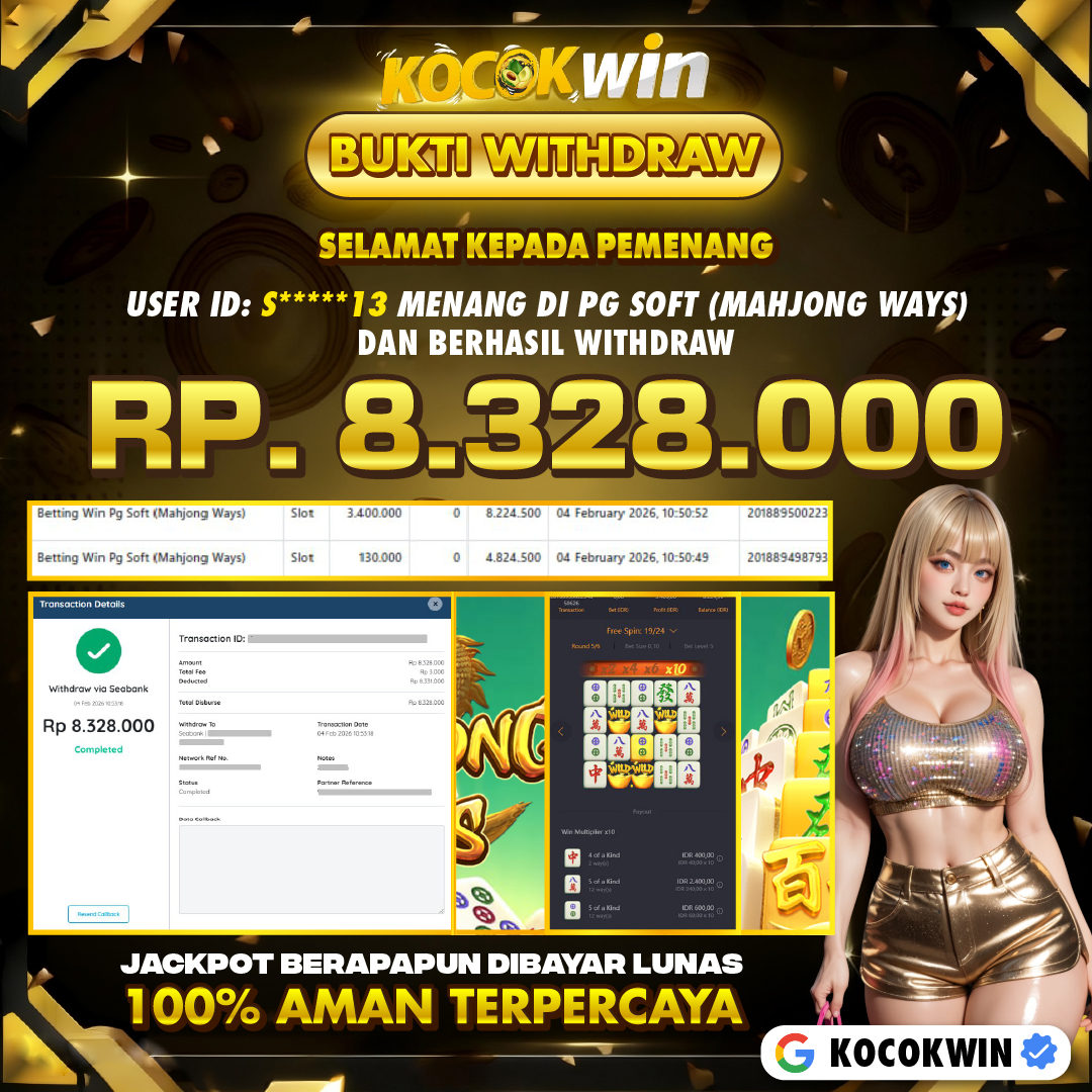 BUKTI WITHDRAW PG SOFT (MAHJONG WAYS )- KOCOK WIN