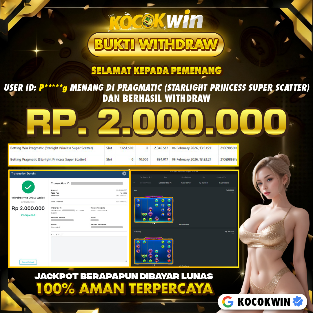 BUKTI WITHDRAW PRAGMATIC (STARLIGHT PRINCESS SUPER SCATTER)- KOCOK  WIN