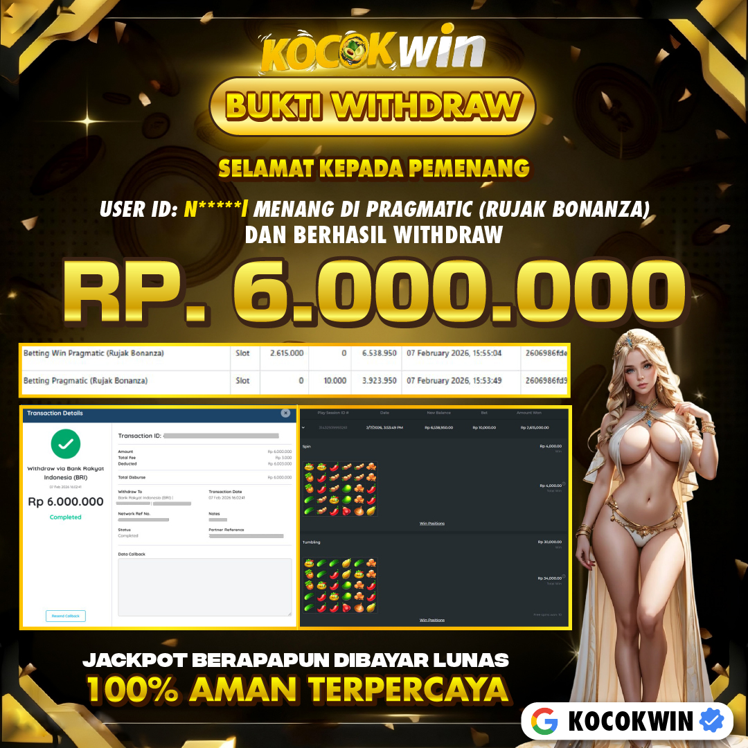 BUKTI WITHDRAW PRAGMATIC (RUJAK BONANZA)- KOCOK WIN