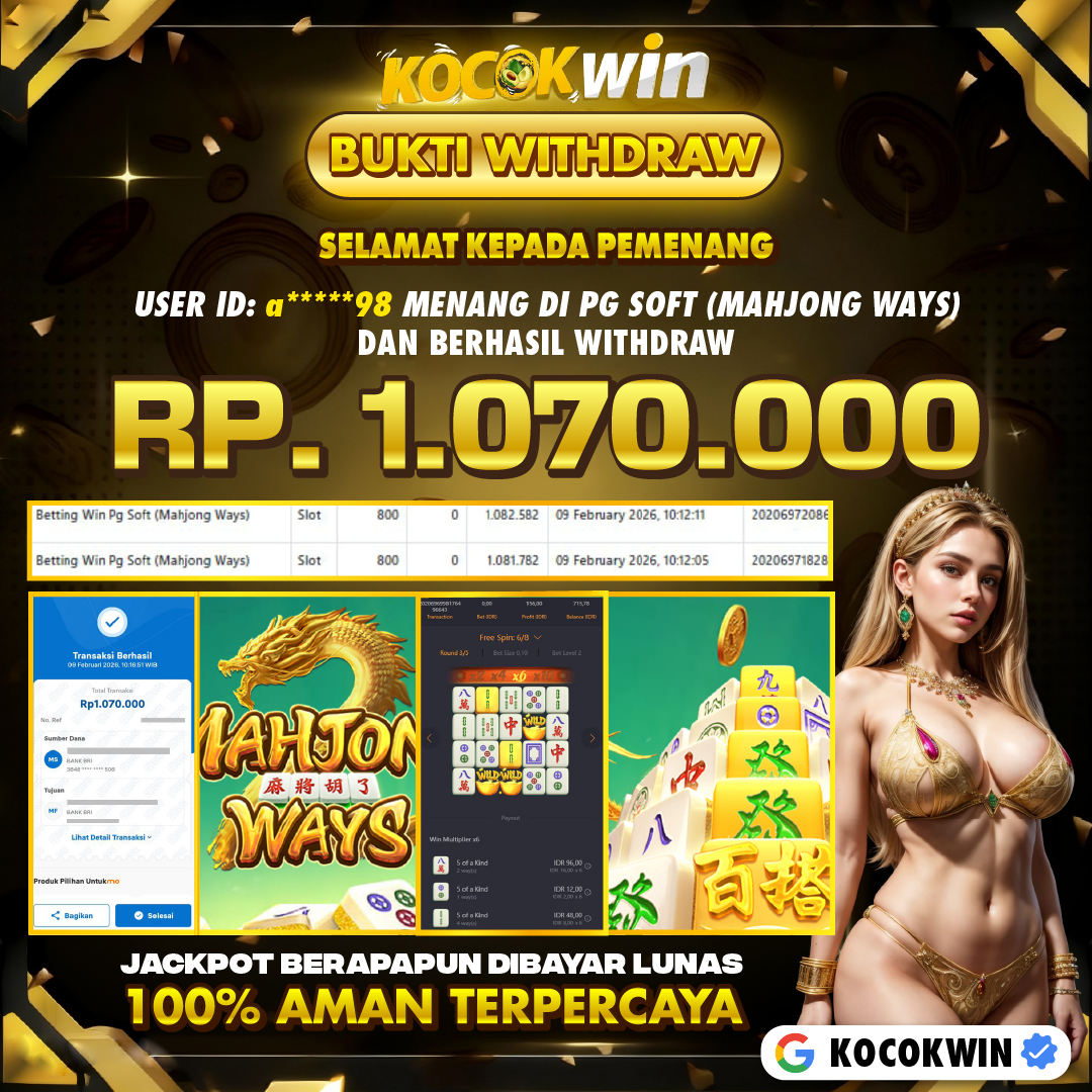 BUKTI WITHDRAW PG SOFT (MAHJONG WAYS )- KOCOK WIN
