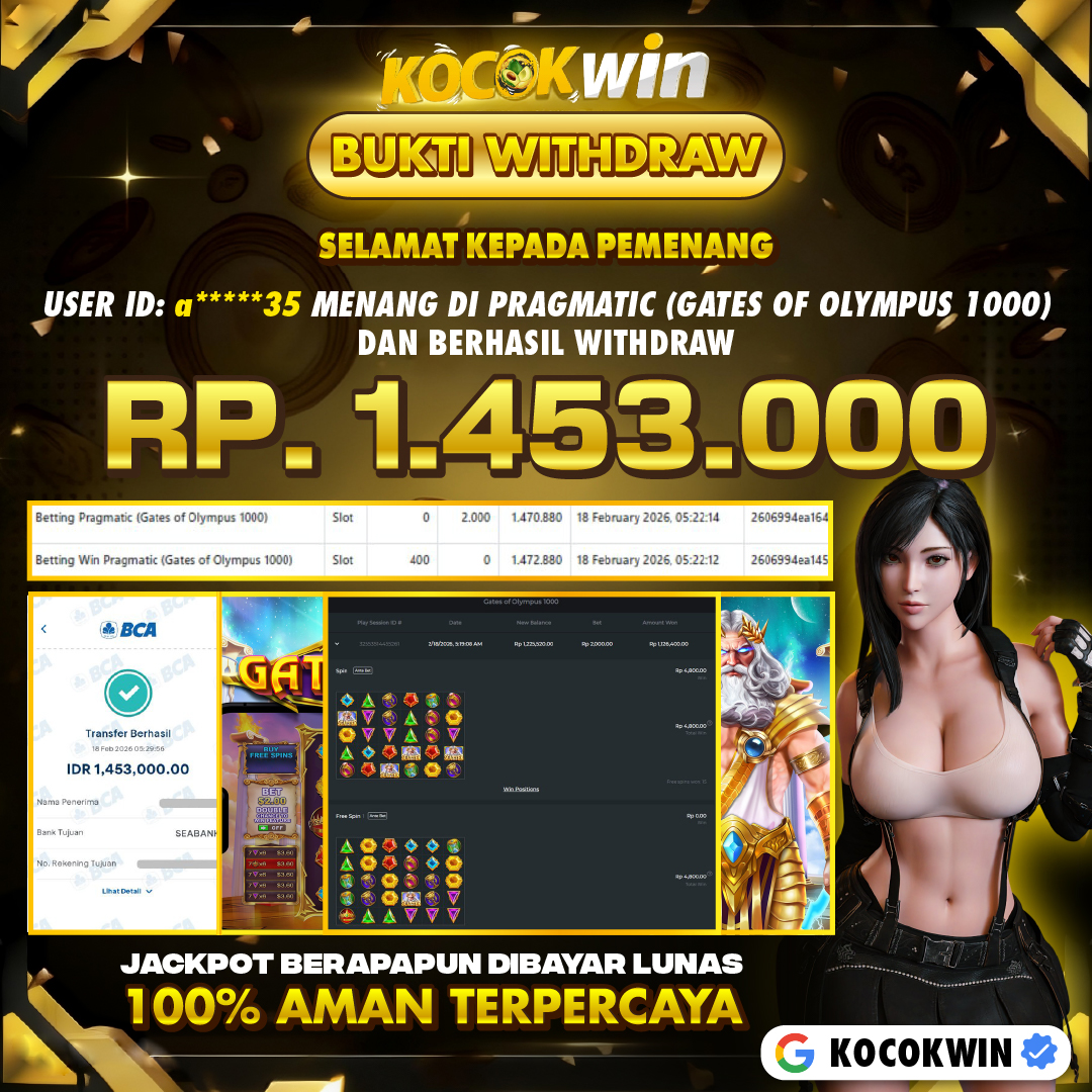 BUKTI WITHDRAW PRAGMATIC (GATE OF OLYMPUS 1000 )- KOCOK WIN