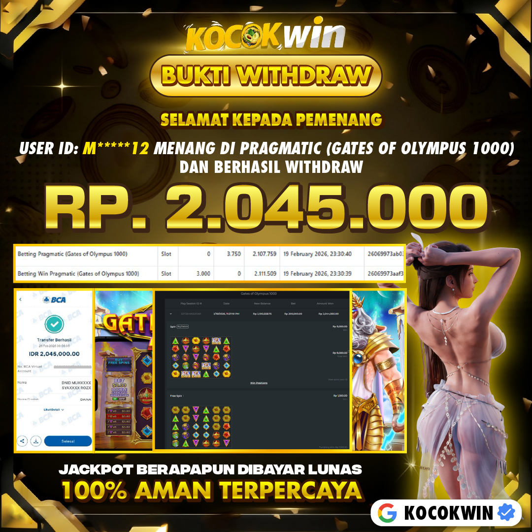 BUKTI WITHDRAW PRAGMATIC (GATE OF OLYMPUS 1000)- KOCOK WIN