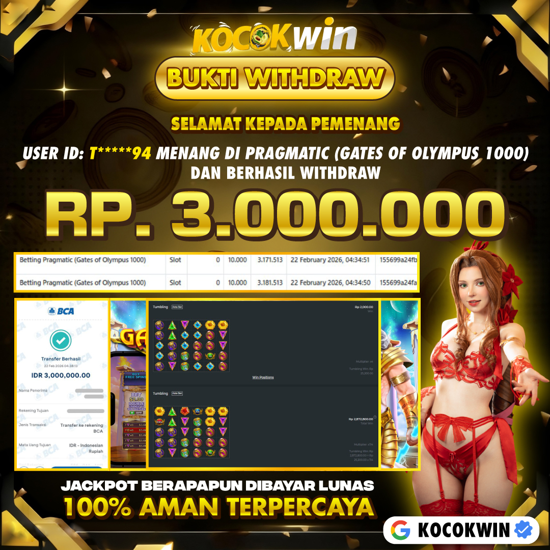 BUKTI WITHDRAW PRAGMATIC (GATE OF OLYMPUS 1000 )- KOCOK WIN