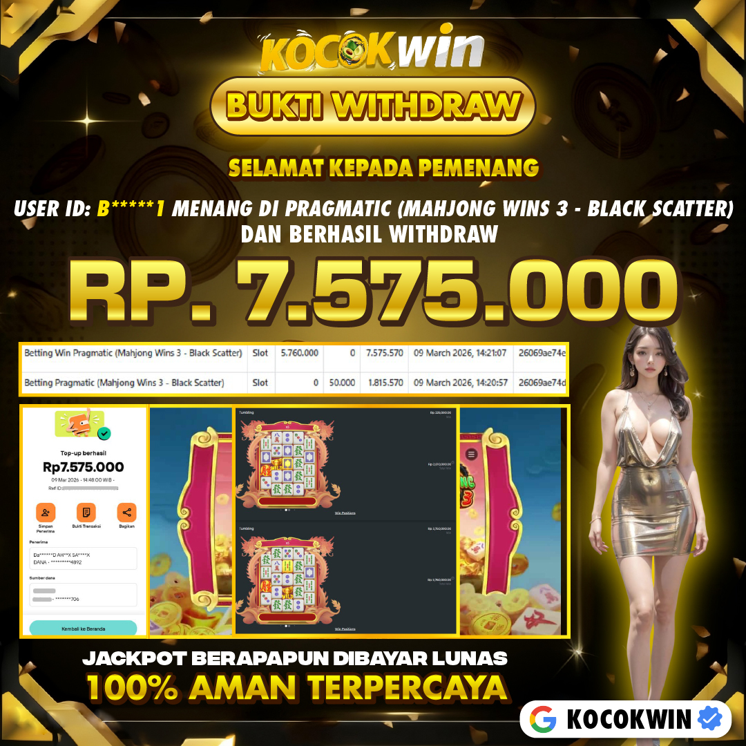 BUKTI WITHDRAW PRAGMATIC (MAHJONG WINS 3 BLACK SCATTER)- KOCOK WIN