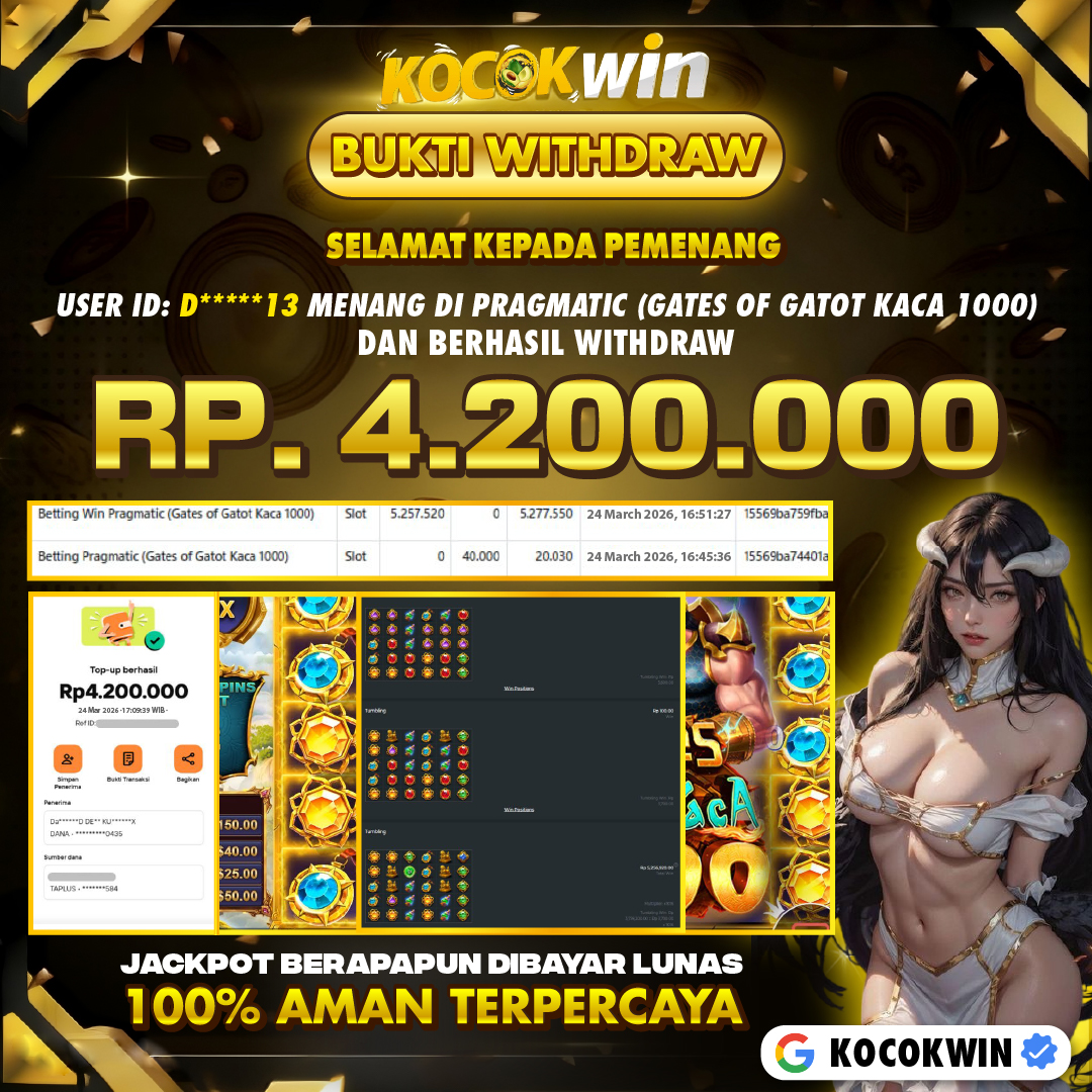 BUKTI WITHDRAW PRAGMATIC (GATE OF GATOT KACA 1000 )- KOCOK WIN