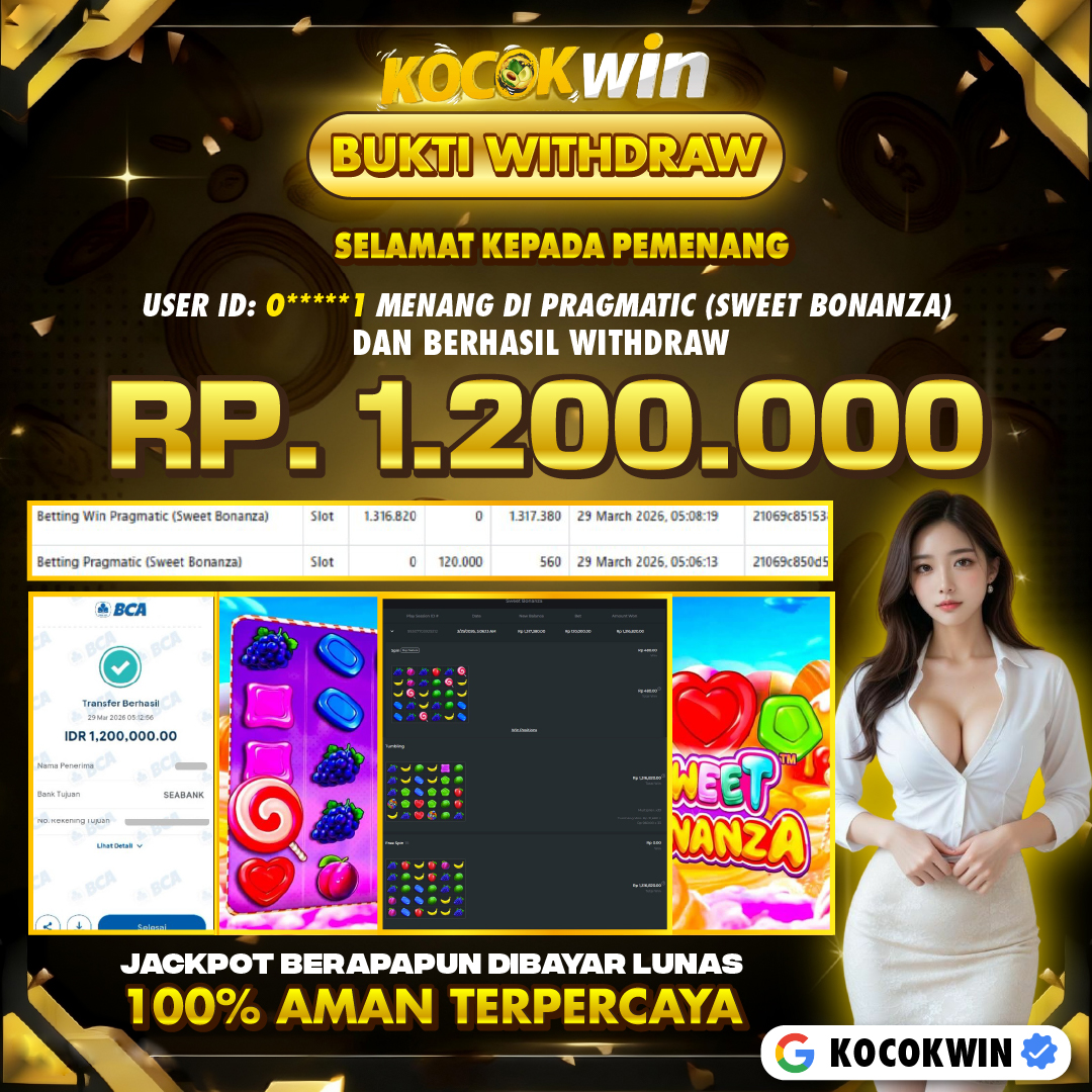 BUKTI WITHDRAW PRAGMATIC (SWEET BONANZA)- KOCOK WIN
