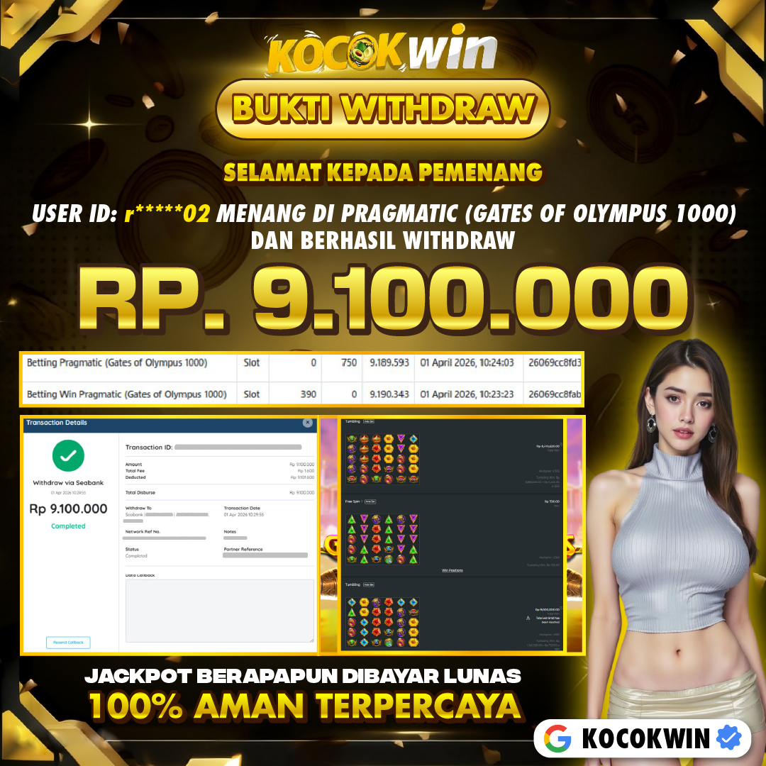 BUKTI WITHDRAW PRAGMATIC (GATE OF OLYMPUS 1000 )- KOCOK WIN