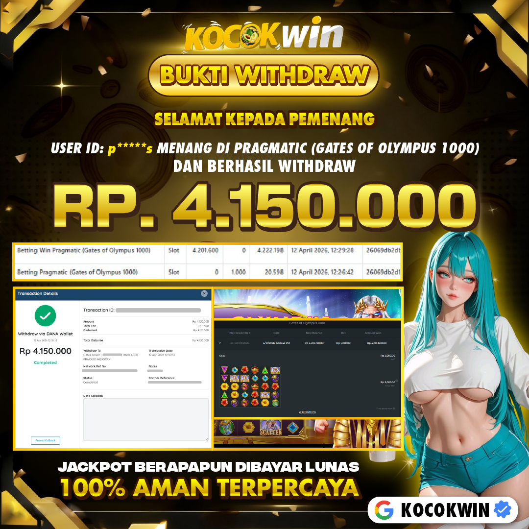 BUKTI WITHDRAW PRAGMATIC (GATE OF OLYMPUS 1000 )- KOCOK WIN