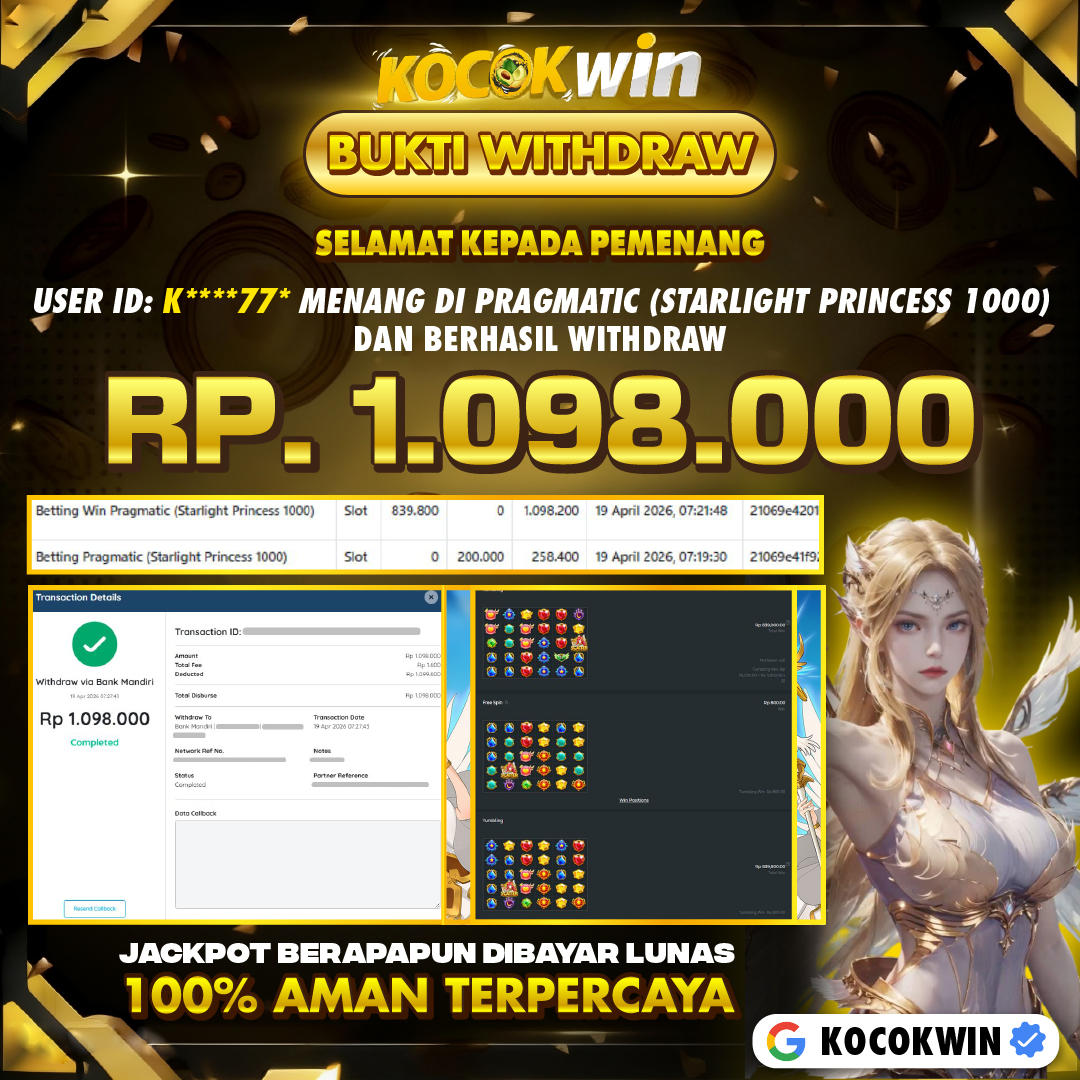 BUKTI WITHDRAW PRAGMATIC (STARLIGHT PRINCESS 1000 )- KOCOKWIN