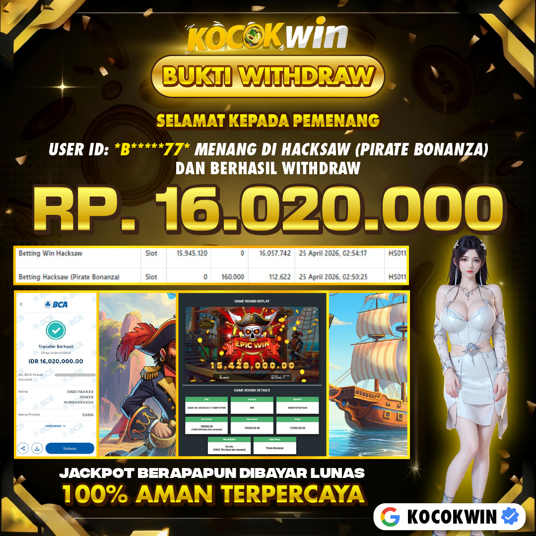 BUKTI WITHDRAW HACKSAW ( PRIVATE BONANZA) - KOCOK WIN